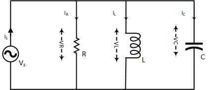 RLC Parallel circuit Diagram