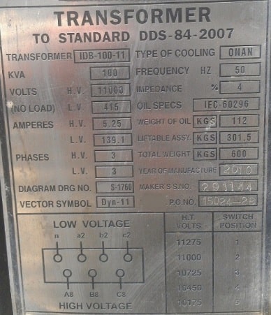Transformer KVA calculator