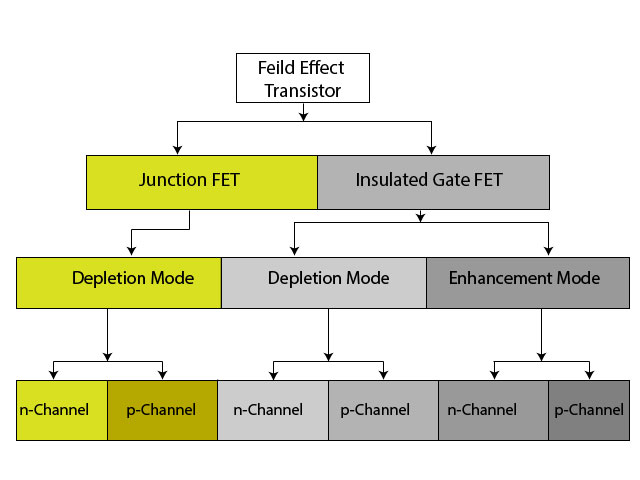 Types of FET tree diagram
