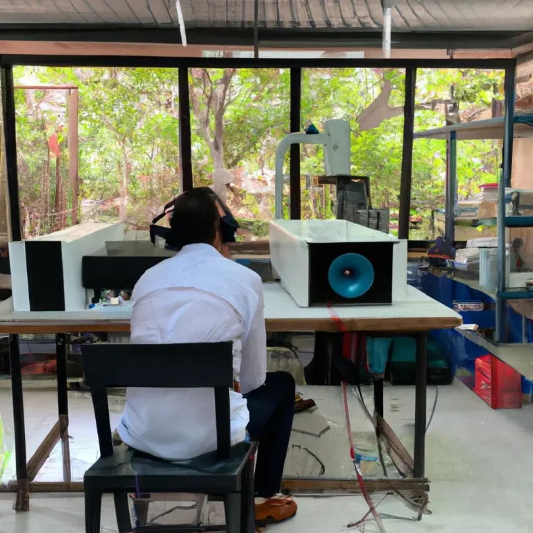 Engineer Working on Dual Power Supply from audio engineering field