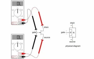 Testing FET Transistor with Multimeter